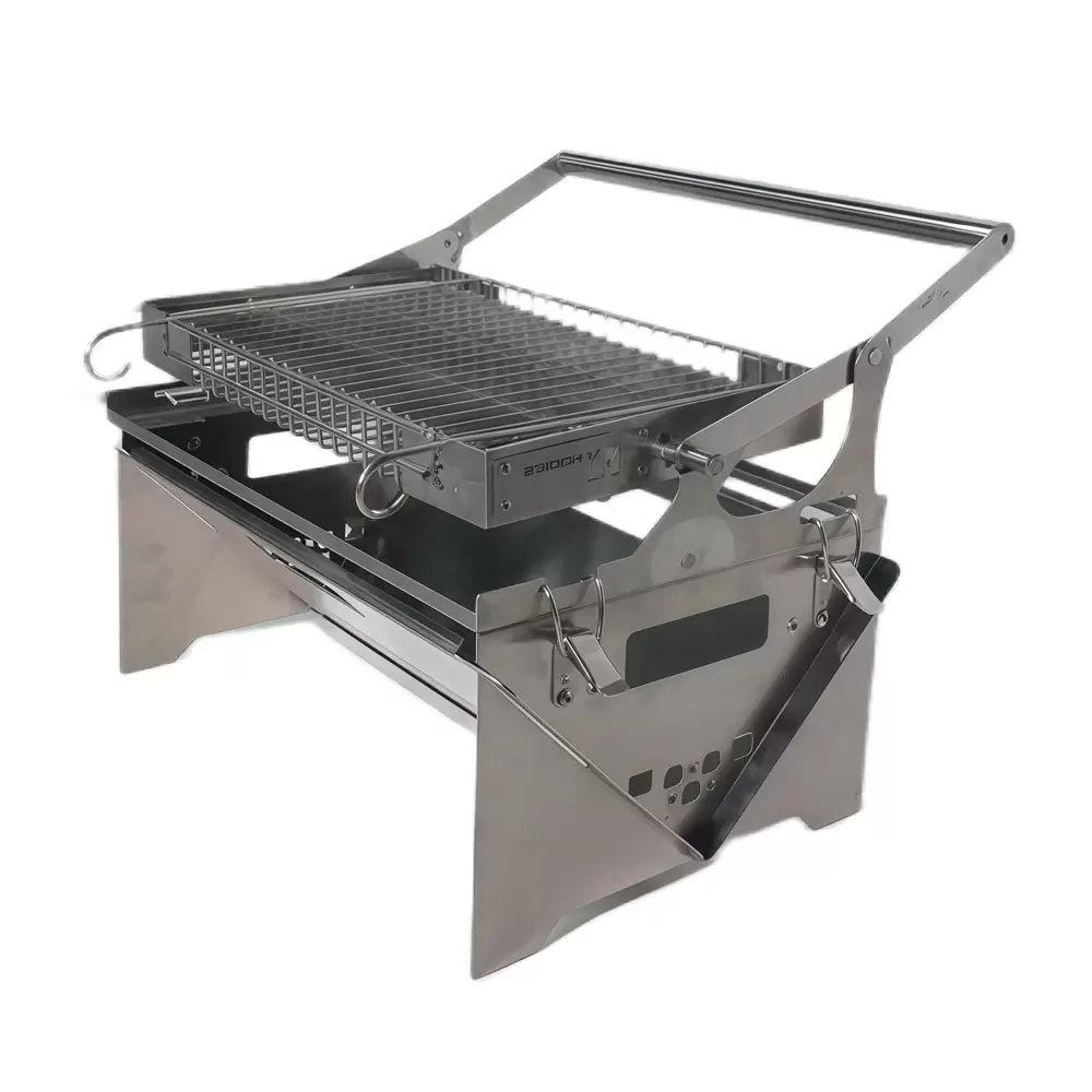 Extrem drehbarer Klapp-Holzkohlegrill