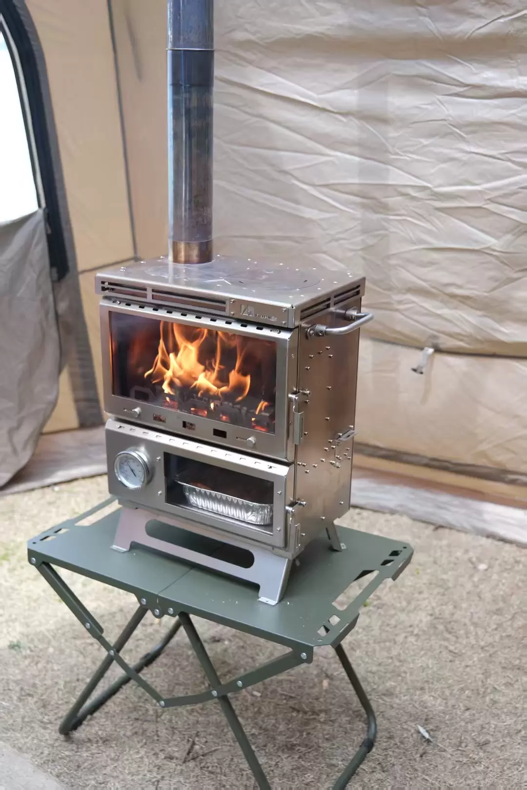 Multifunktionaler All-in-One-Campingkocher/Ofen