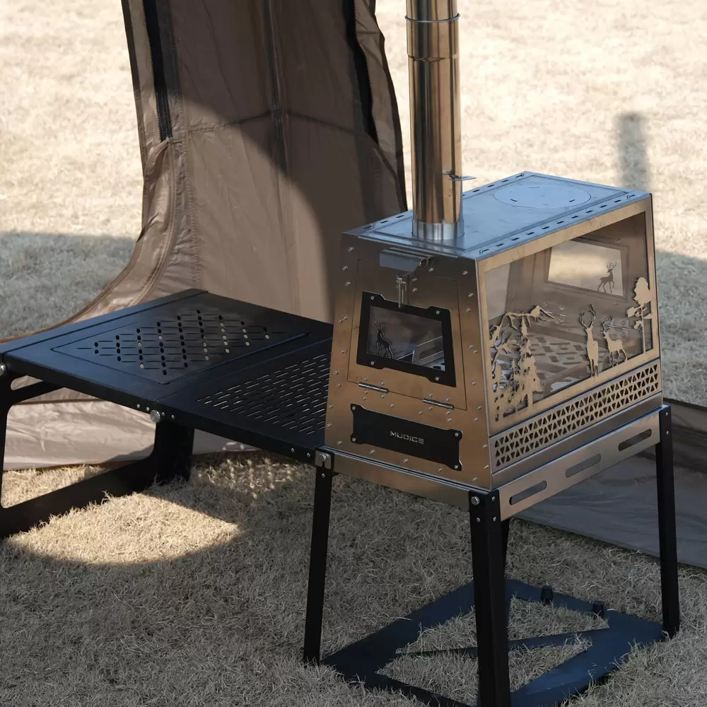Honeycomb Totem Outdoor Holzofen