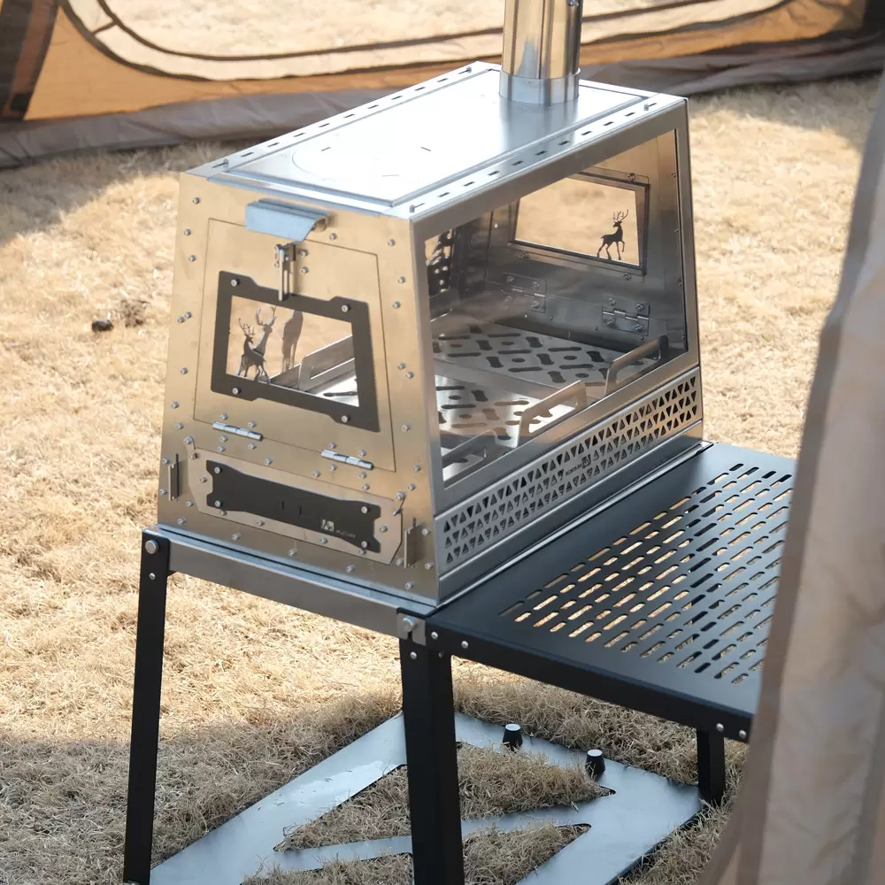 Honeycomb Totem Outdoor Holzofen