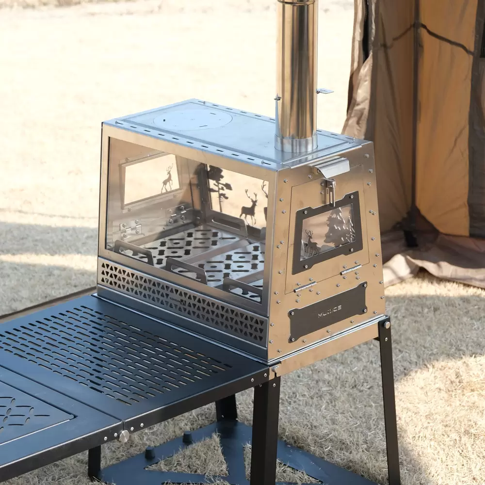 Honeycomb Totem Outdoor Holzofen