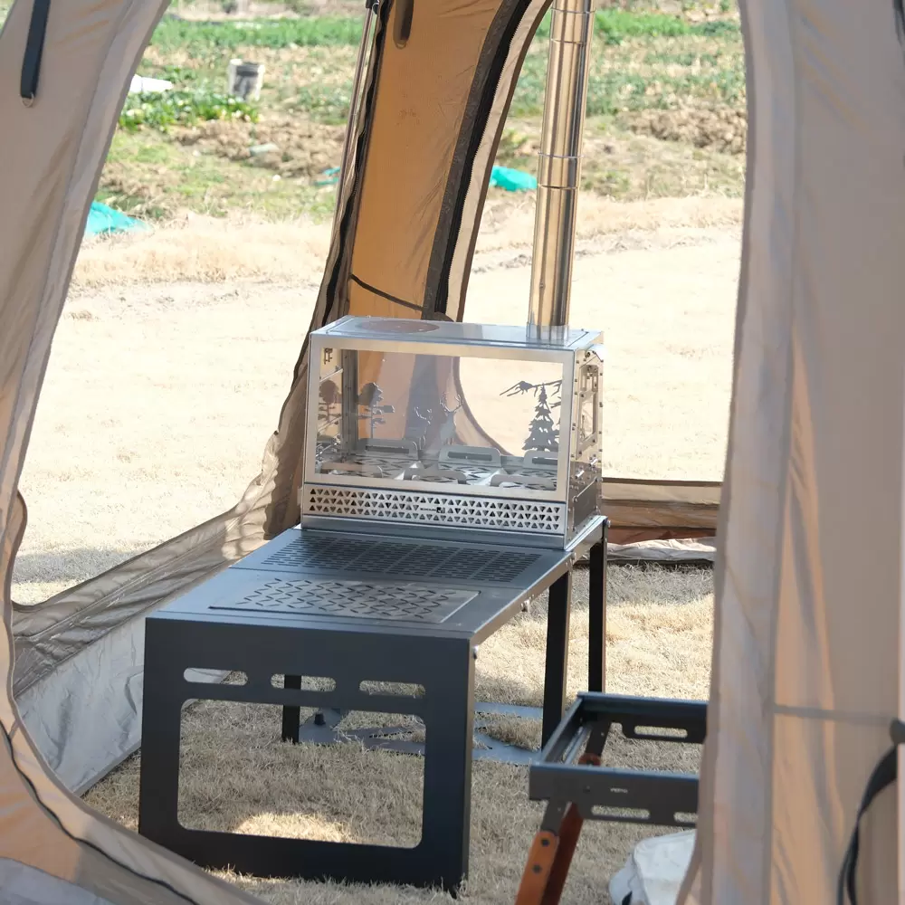 Honeycomb Totem Outdoor Holzofen