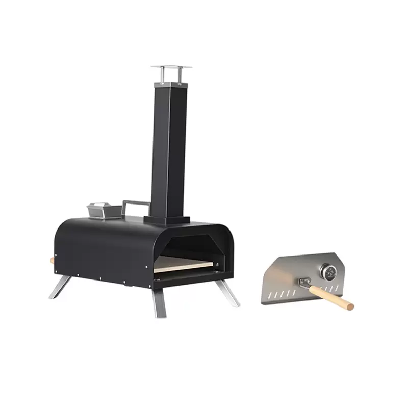Tragbarer Pizzaofen aus Gusseisen f&uuml;r den Au&szlig;enbereich
