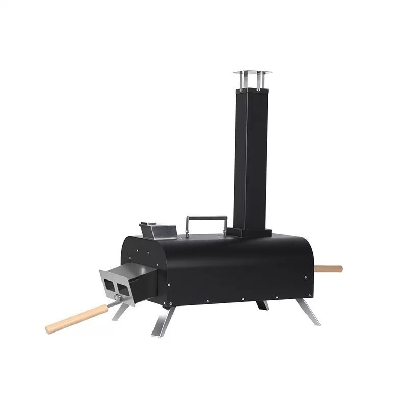 Tragbarer Pizzaofen aus Gusseisen f&uuml;r den Au&szlig;enbereich