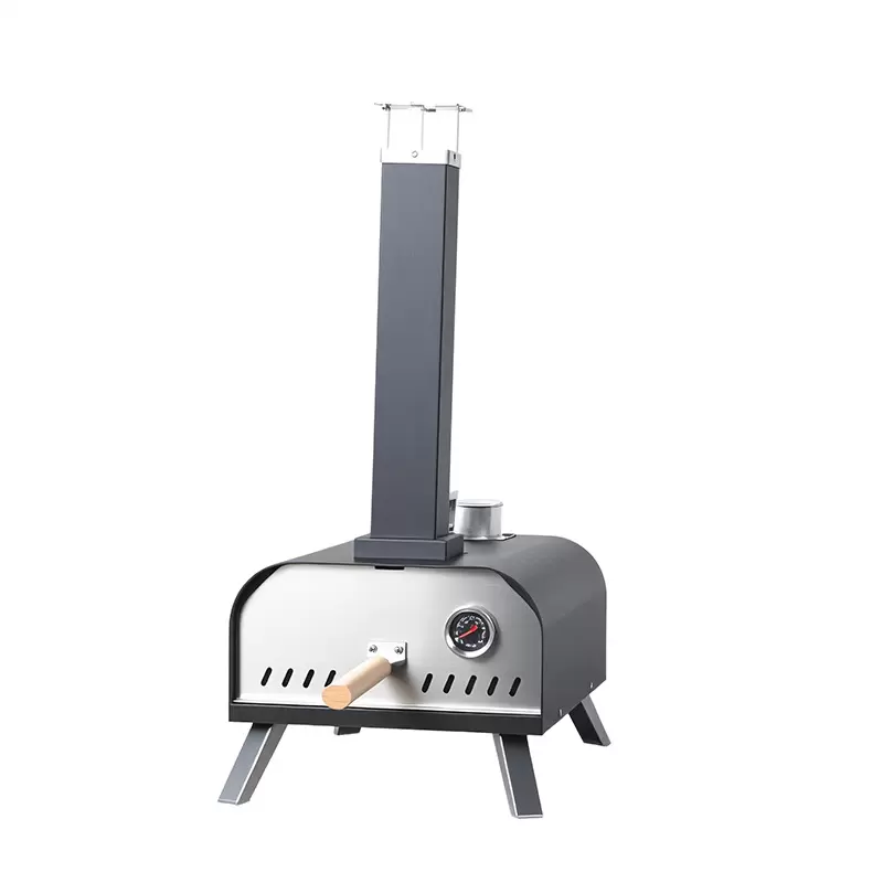 Tragbarer Pizzaofen aus Gusseisen f&uuml;r den Au&szlig;enbereich