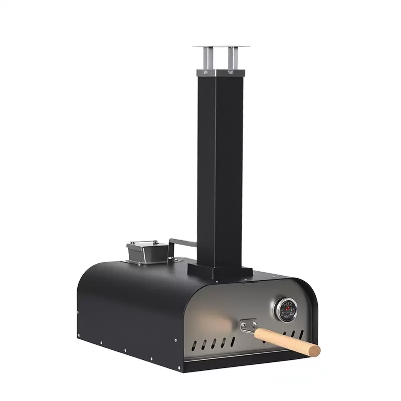 Tragbarer Pizzaofen aus Gusseisen f&uuml;r den Au&szlig;enbereich