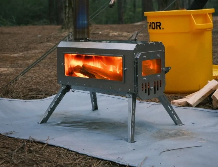 Ultraleichter faltbarer Zeltofen unter 15 Pfund