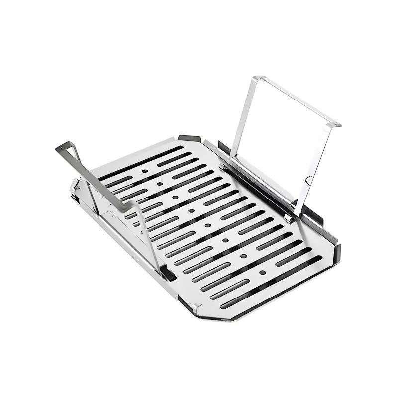 Zusammenklappbarer Gas-Holzkohlegrill
