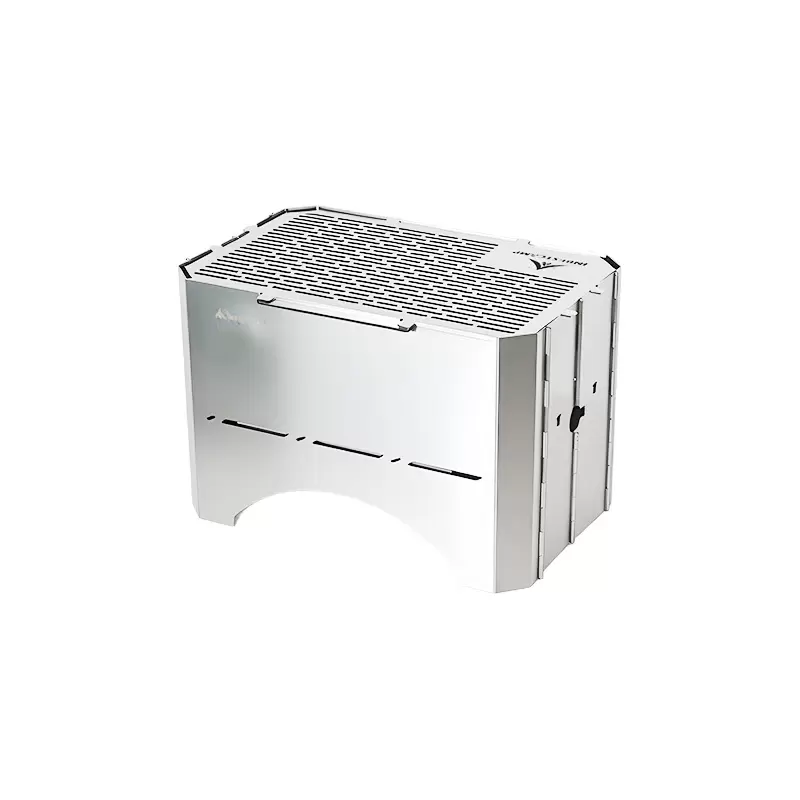 Zusammenklappbarer Gas-Holzkohlegrill
