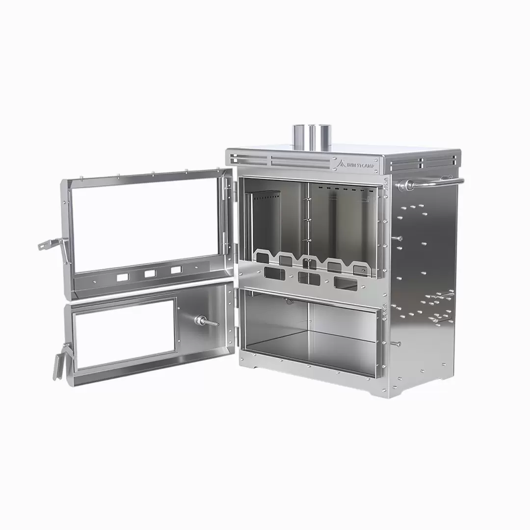 Multifunktionaler Campingkocher aus Edelstahl