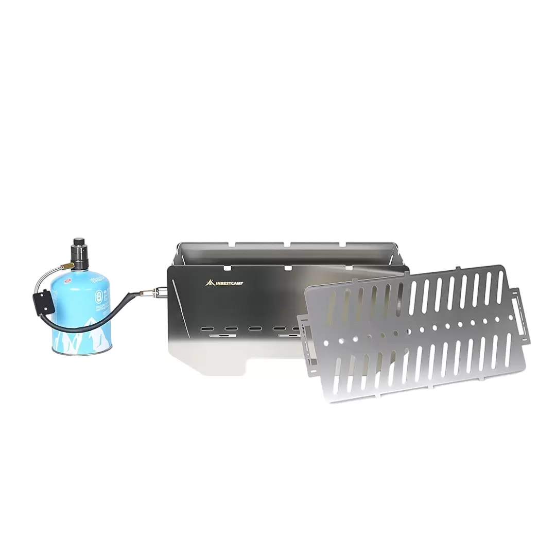 Gas-Campinggrill aus Edelstahl 304