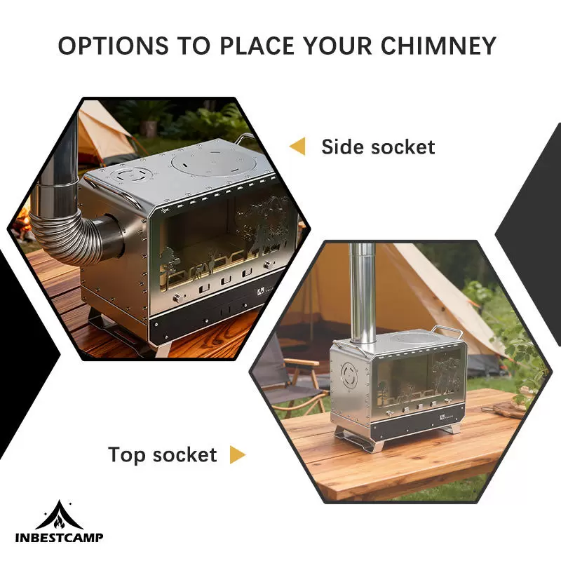 Tragbarer Camping-Holzofen