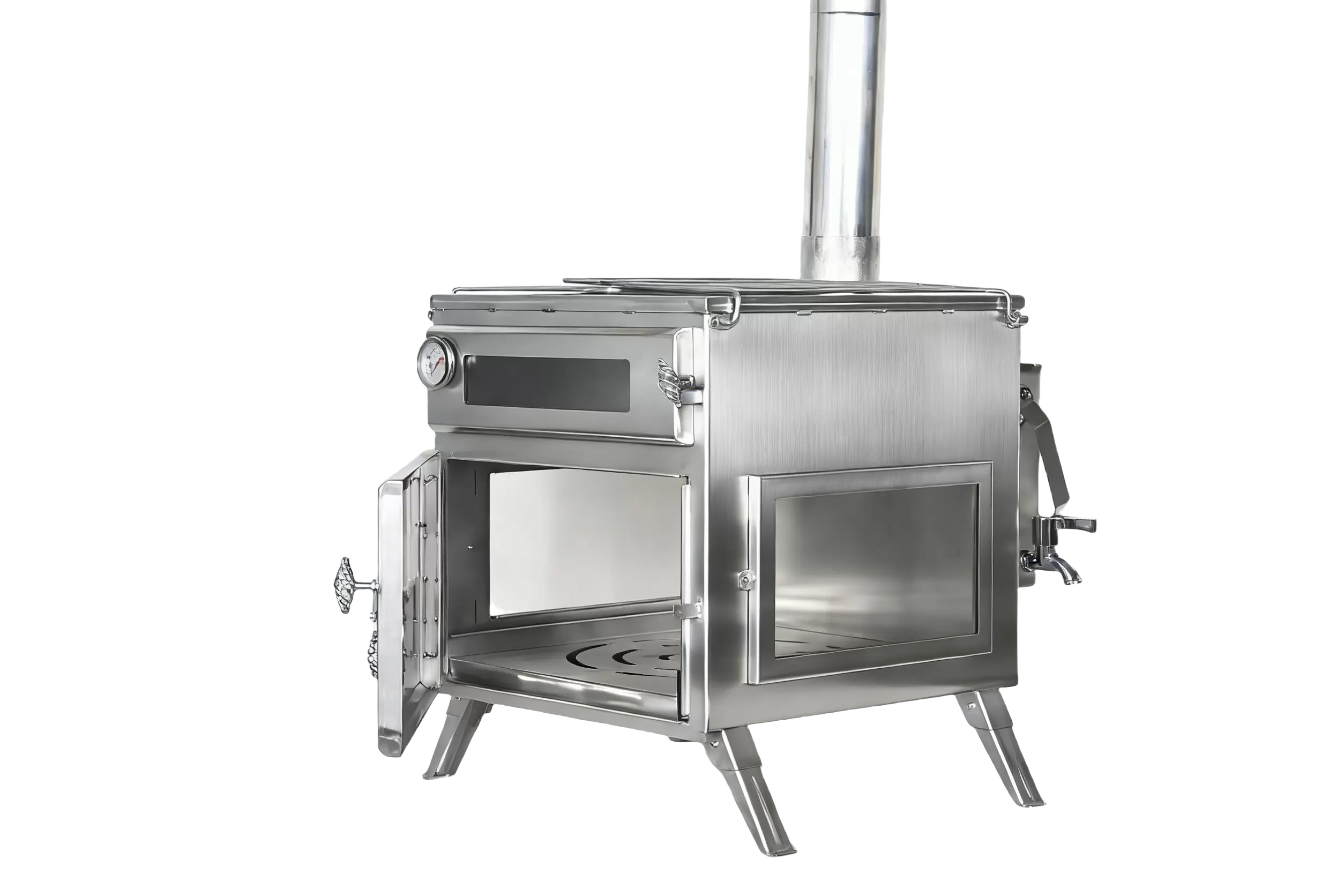 Pizzaofen für den Außenbereich beim Camping