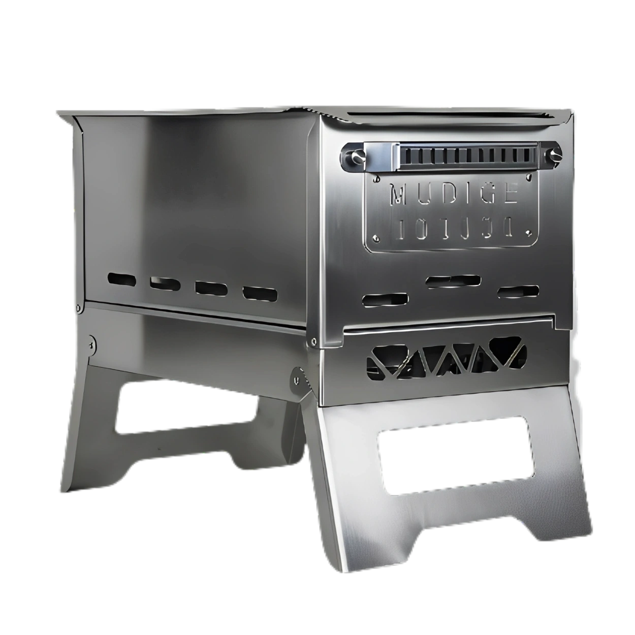 Tragbare abnehmbare Feuerstelle/BBQ-Grill aus Edelstahl
