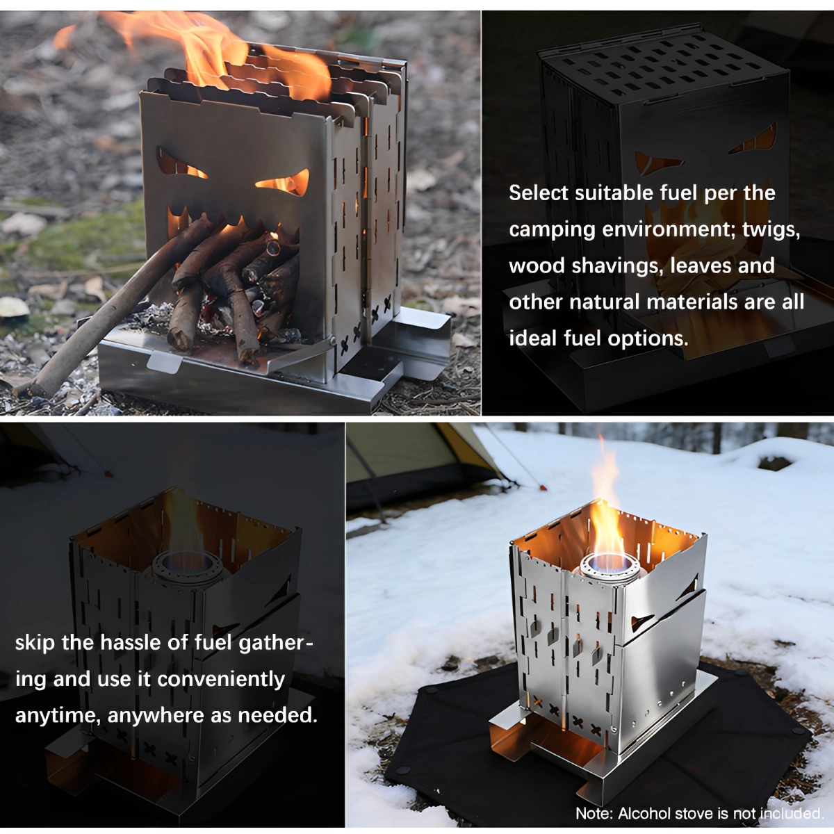 Mini-Taschen-Campingkocher