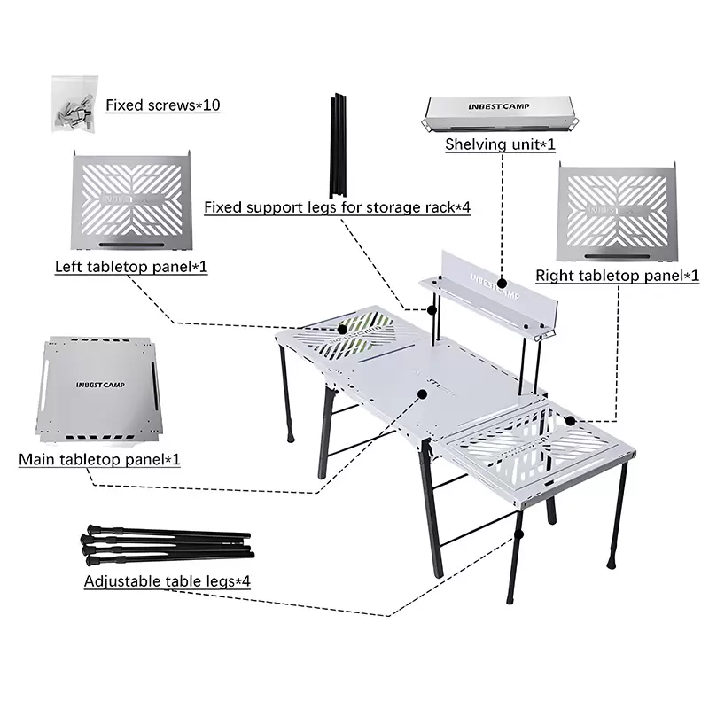 Abnehmbarer Outdoor-Campingtisch
